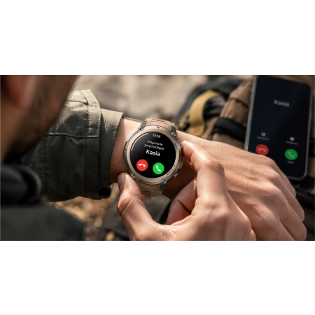 SMARTWATCH MĘSKI SPORTOWY GPS AMOLED MAPY OFFLINE 5ATM ROZMOWY BT KOMPAS