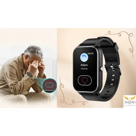 Smartwatch Dla Seniora Zegarek 4G Fnkcja SOS GPS Rozmowy Lokalizator IPX8
