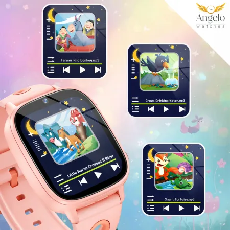 Smartwatch Dla Dziecka Dziecięcy Zegarek Angelo M003 Gry Nauka Aparat Bajki Menu PL