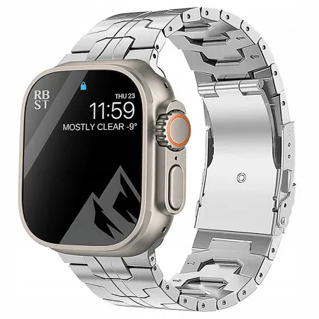 TYTANOWA BRANSOLETA do APPLE WATCH 4 5 6 7 8 9 SE ULTRA 42mm 44mm 45mm 49mm