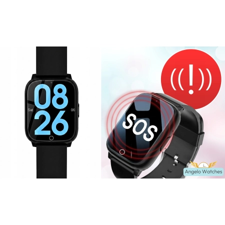 Smartwatch Dla Seniora Zegarek 4G Funkcja SOS Rozmowy GPS Lokalizator IPX6