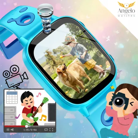 Smartwatch Dla Dziecka Dziecięcy Zegarek Angelo M003 Gry Nauka Aparat Bajki Menu PL