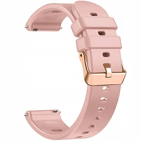 UNIWERSALNY RÓŻOWY PASEK SILIKONOWY DO SMARTWATCHA ZEGARKA + TELESKOPY 18MM
