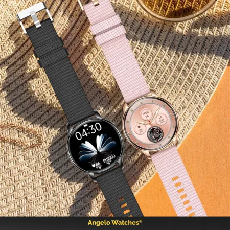 Smartwatch Zegarek Damski Angelo Y11 złoty AMOLED Ciśnienie Kroki Rozmowy Menu PL