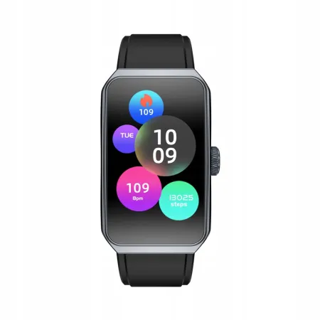 Smartwatch Smartband Angelo R11 czarny AMOLED Sport Puls Tlen Powiadomienia Menu PL