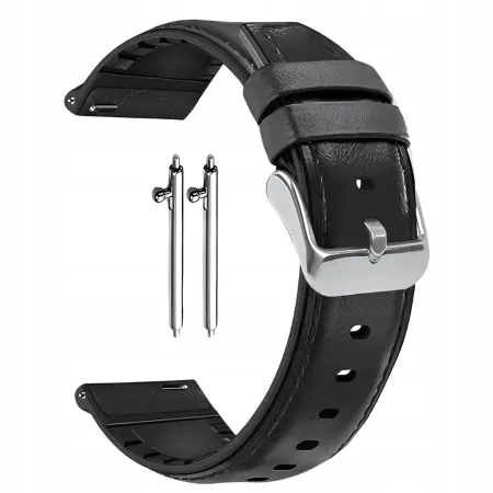 PASEK SKÓRZANY DO ZEGARKA SMARTWATCHA 22mm UNIWERSALNY + TELESKOPY | KOLORY