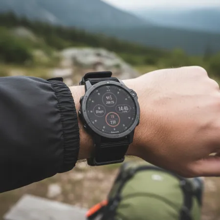 Pasek Nylonowy zielono-pomarańczowy (22mm) Do Garmin Fenix 5 6 7 8 E Pro Solar Instinct Epix QuickFit