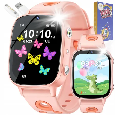 Smartwatch Dla Dziecka Dziecięcy Zegarek Angelo M003 Gry Nauka Aparat Bajki Menu PL