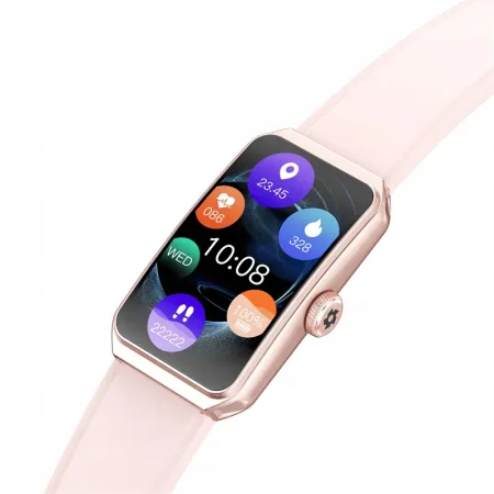 Smartwatch Smartband Damski Angelo R11 różowy Band Pro Opaska Smart Zdrowie Sport BMI Menu PL