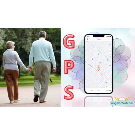 Smartwatch Dla Seniora Zegarek 4G Funkcja SOS Rozmowy GPS Lokalizator IPX6