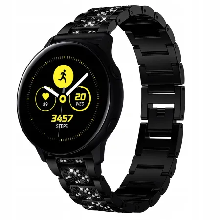 UNIWERSALNA BRANSOLETA DO SMARTWATCHA CYRKONIE 20 mm TELESKOPY + IMADEŁKO