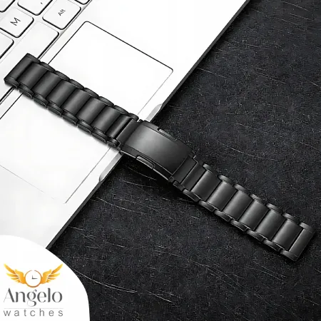 TYTANOWA BRANSOLETA CZARNA (26mm) DO GARMIN FENIX 5X 6X PRO 7X PRO 8 51mm SOLAR QUICKFIT