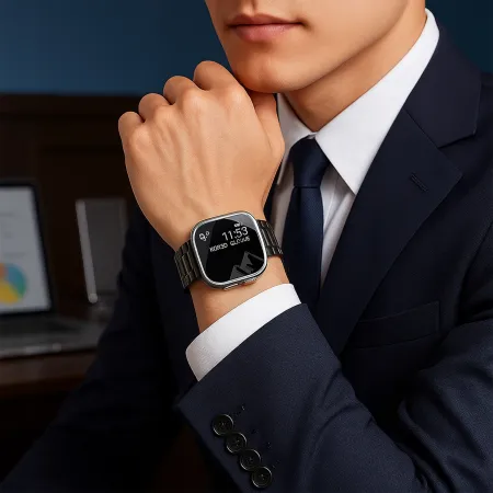 TYTANOWA BRANSOLETA do APPLE WATCH 4 5 6 7 8 9 SE ULTRA 42mm 44mm 45mm 49mm