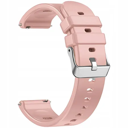 UNIWERSALNY RÓŻOWY PASEK SILIKONOWY DO SMARTWATCHA ZEGARKA + TELESKOPY 18MM
