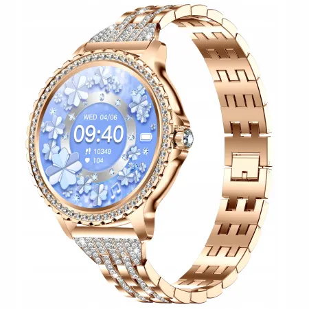 UNIWERSALNA BRANSOLETA DO SMARTWATCHA CYRKONIE 18 mm TELESKOPY + IMADEŁKO