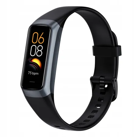 Smartwatch Smartband Angelo C60 czarny AMOLED Rozmowy Sport Ciśnieniomierz Szkło Menu PL