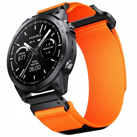 PASEK NYLONOWY CZARNY (26mm) DO GARMIN FENIX 3 5X 6X PRO 7X PRO 8 51mm SAPPHIRE AMOLED