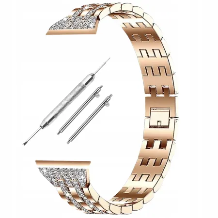 UNIWERSALNA BRANSOLETA DO SMARTWATCHA CYRKONIE 20 mm TELESKOPY + IMADEŁKO