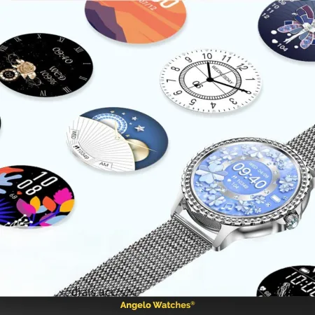 Smartwatch Zegarek Damski Angelo A58 złoty Rozmowy Menu PL Dla Kobiety